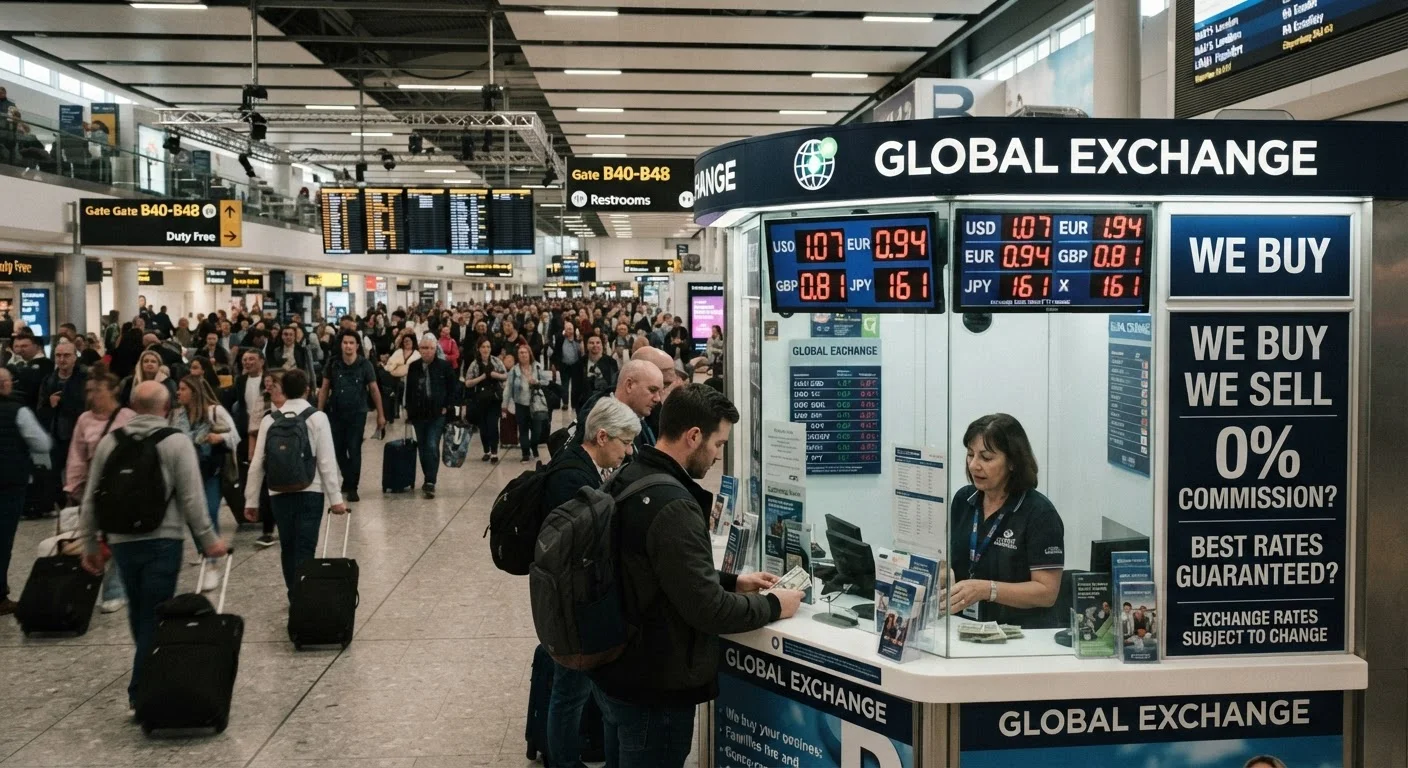 Currency Exchange Traps at Airports (and Where Rates Are Actually Better)