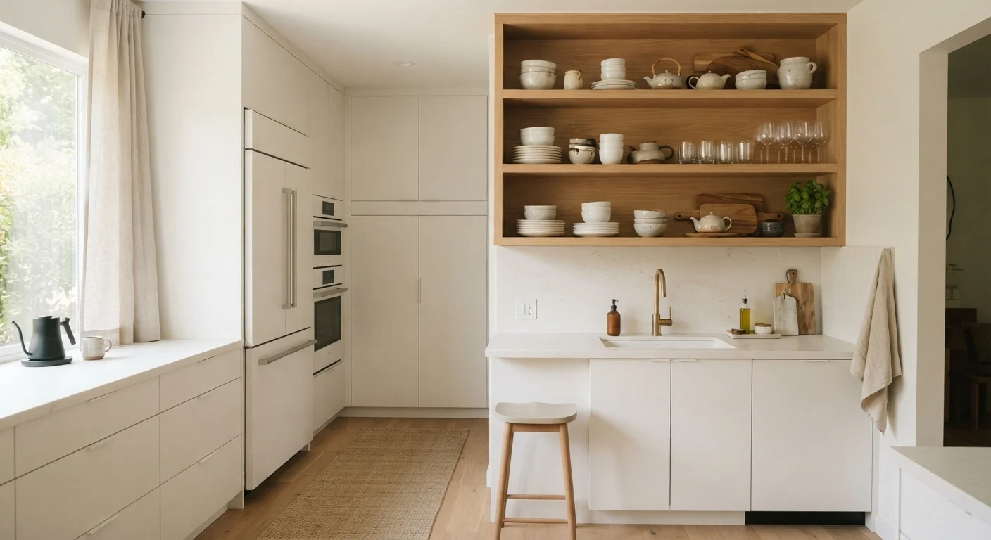 Open Shelving vs. Closed Cabinets: What Each Does to Your Space