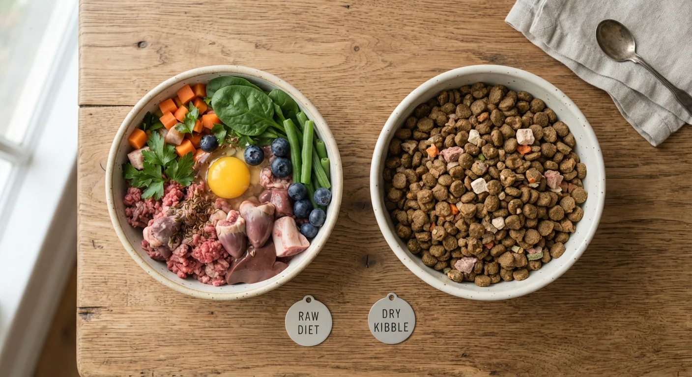 Raw Diets vs. Commercially Prepared Pet Food: What the Evidence Actually Shows
