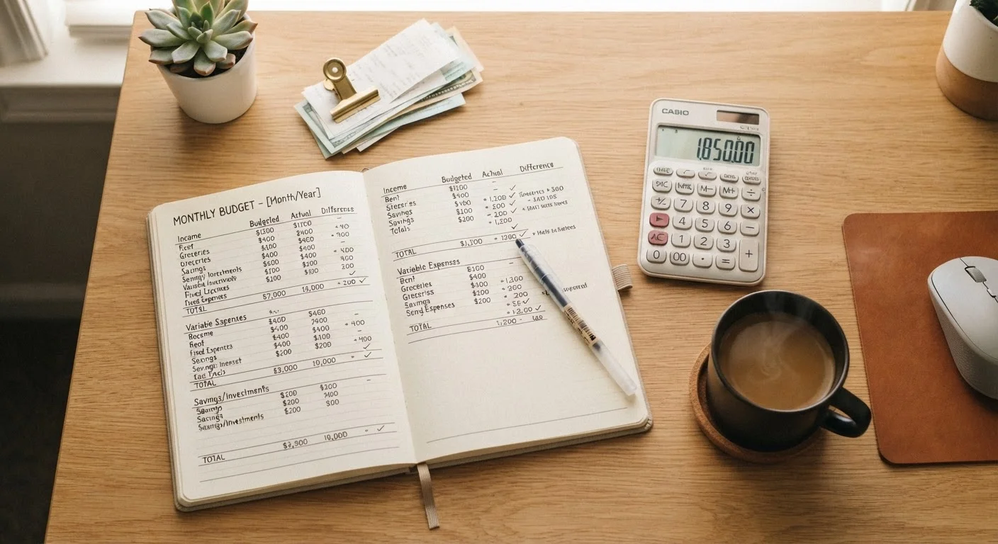 Setting Up a Monthly Budget You'll Actually Follow