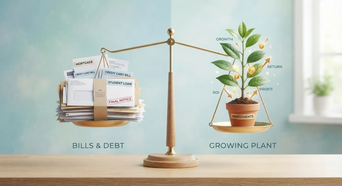 The Trade-Offs of Paying Off Debt Before Investing